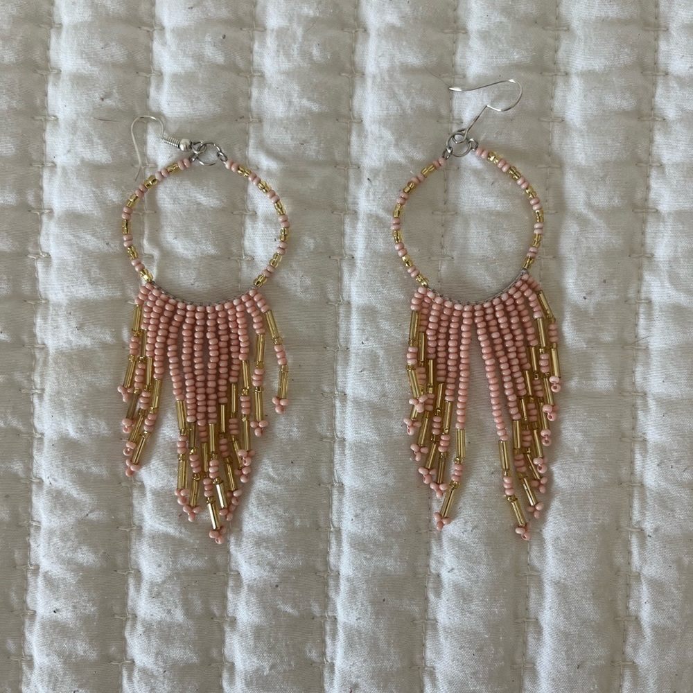 Beaded Dangling Earrings